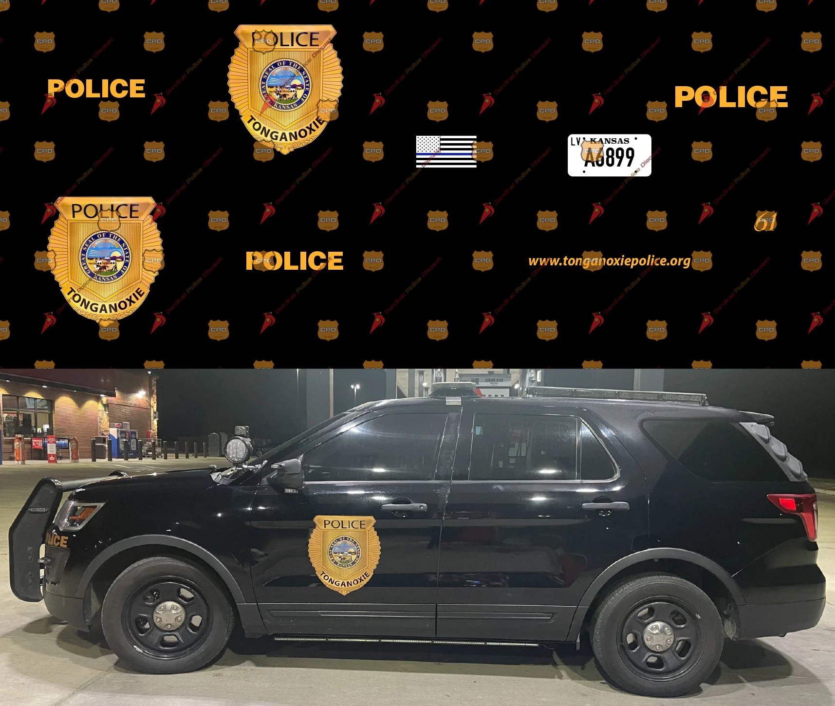 Tonganoxie, KS Police Department — Cardinal Police Diecast